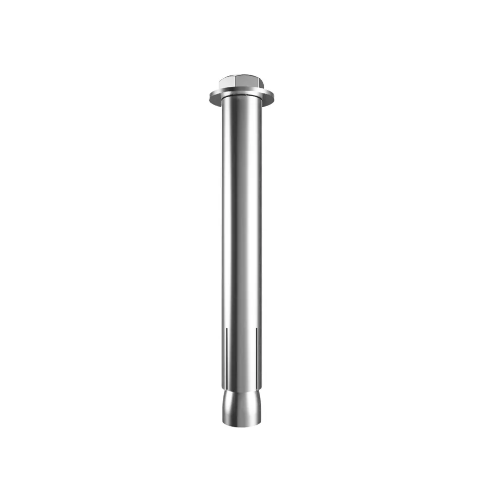 Kozyard Sleeve Anchors for Concrete, Brick, and Block Applications 3/8" x 3", Pack of 12 with a Drill Bit