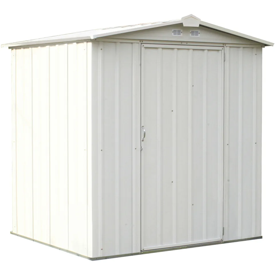EZEE Shed® Steel Storage Shed, 6 ft. x 5 ft. Cream