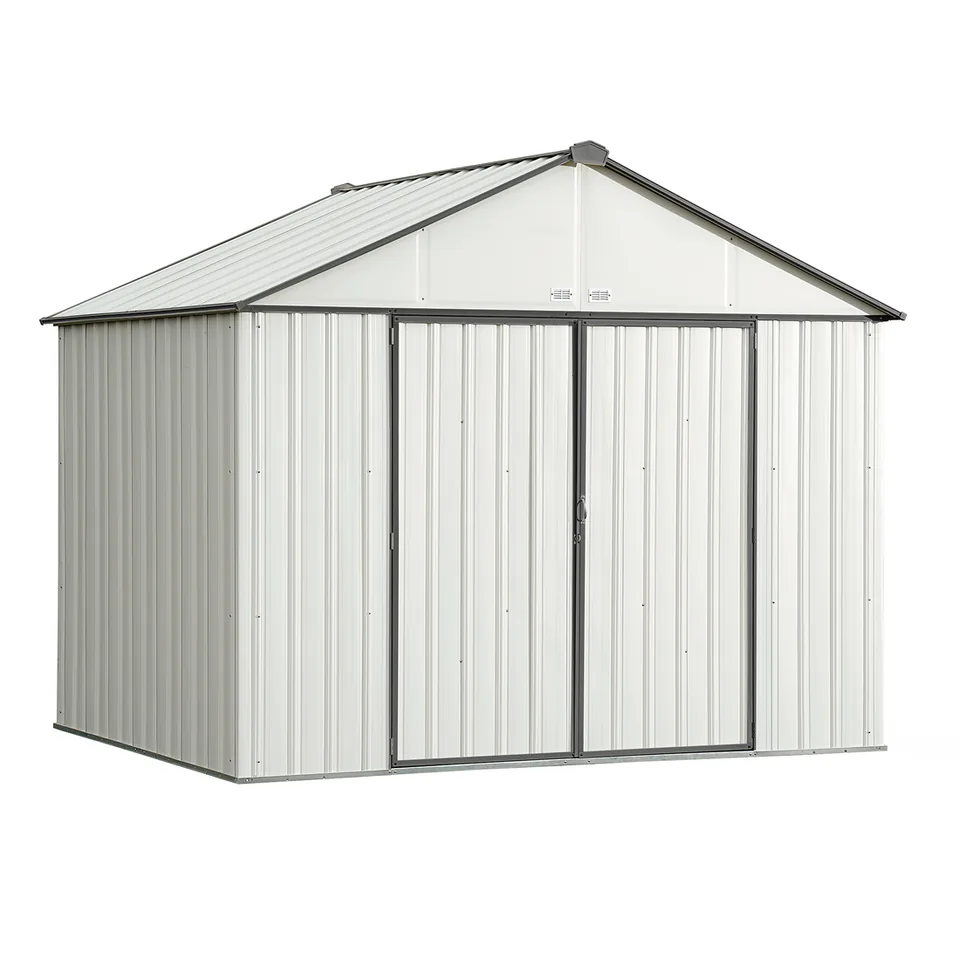 EZEE Shed® Steel Storage Shed, 10 ft. x 8 ft. Cream