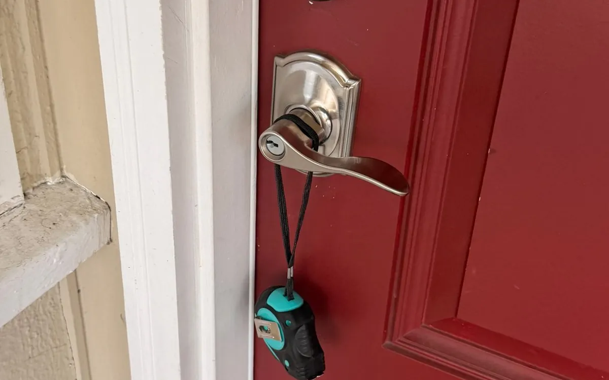 Keypad smart lock installed by Zomg