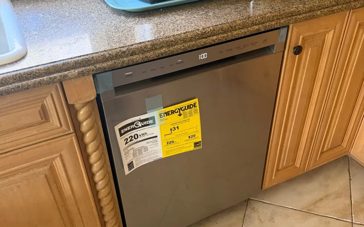 Dishwasher installed by the Zomg crew