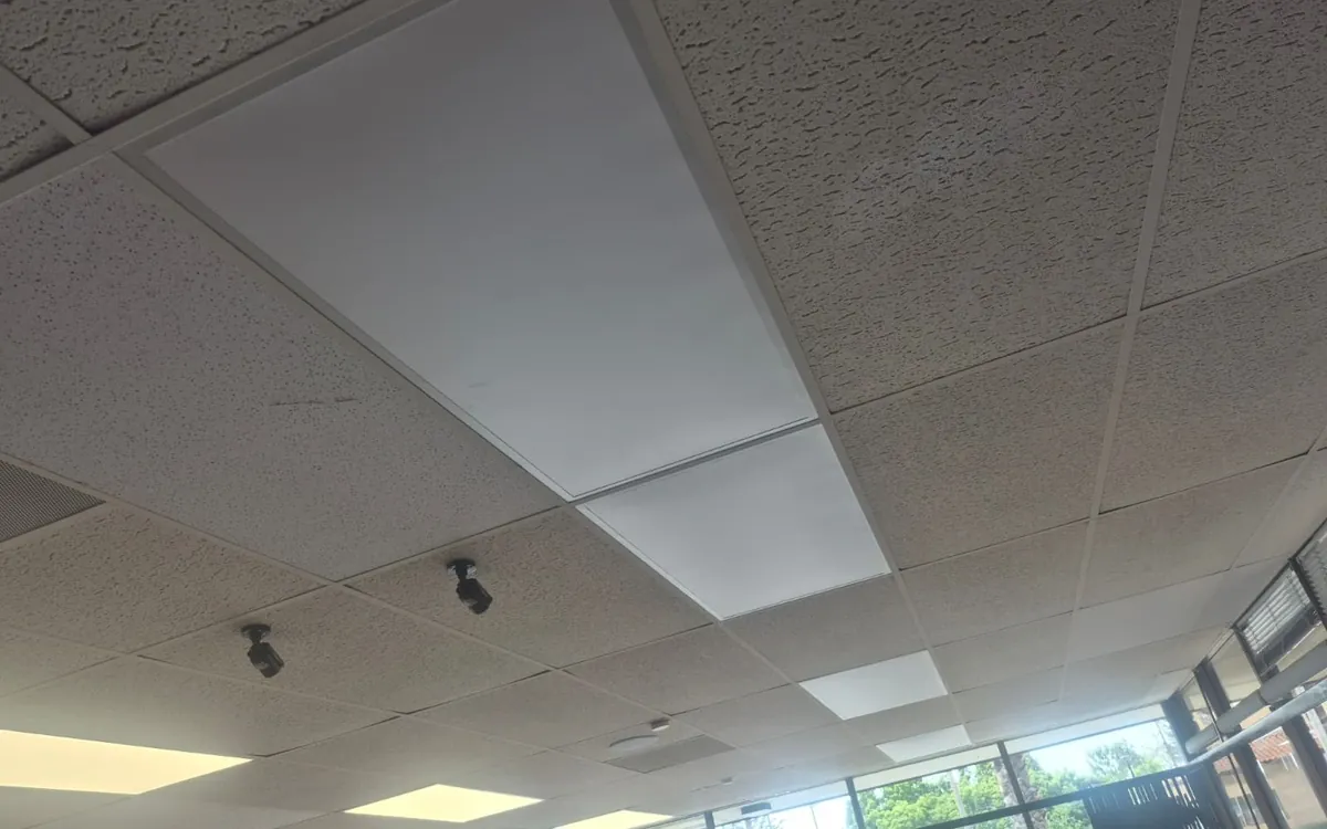 Commercial lighting serviced by Zomg