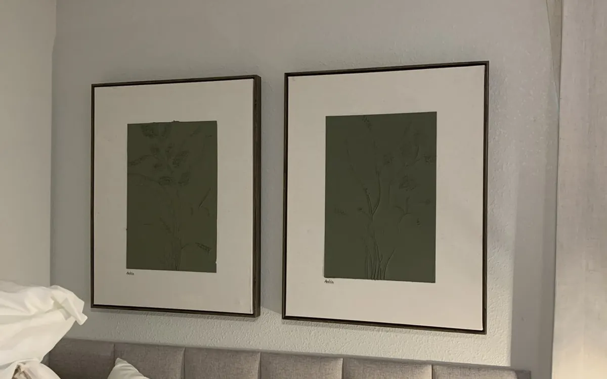 Frames hung level by the Zomg crew