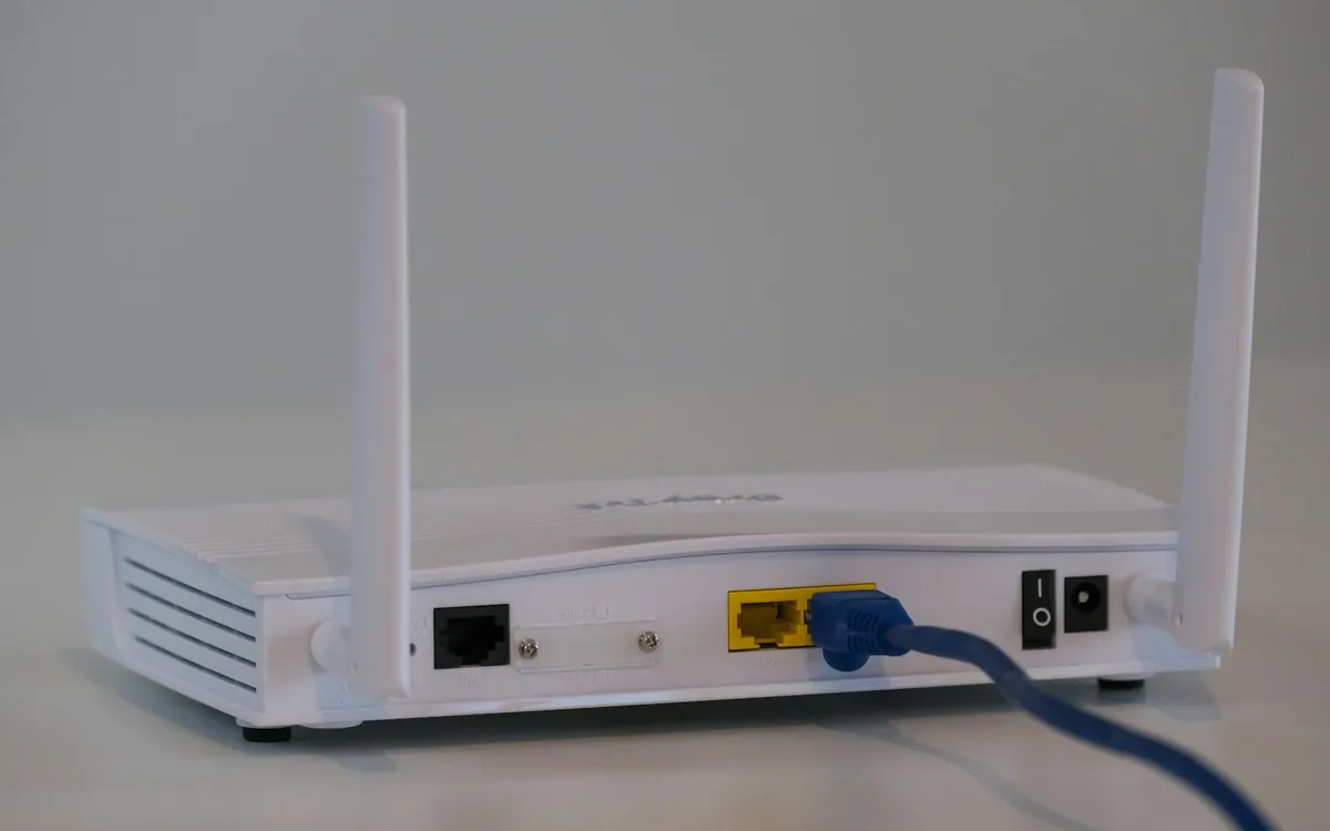 Wi-Fi router on a table