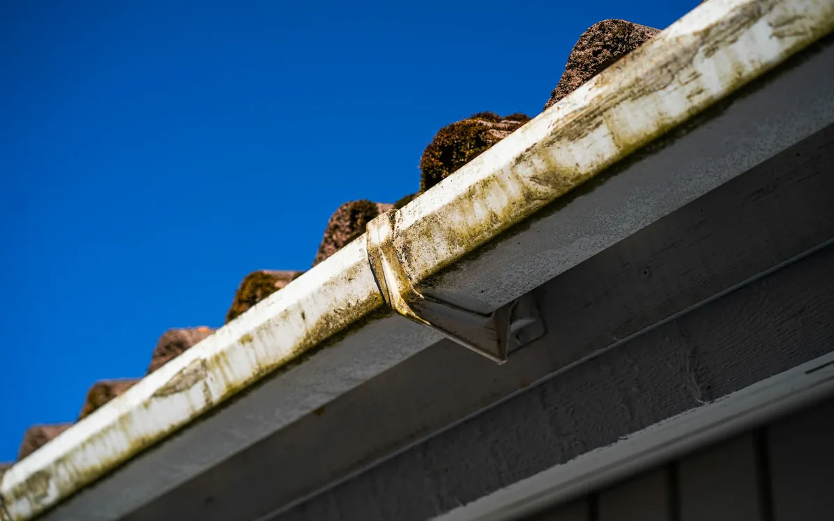 Gutters full of leaves