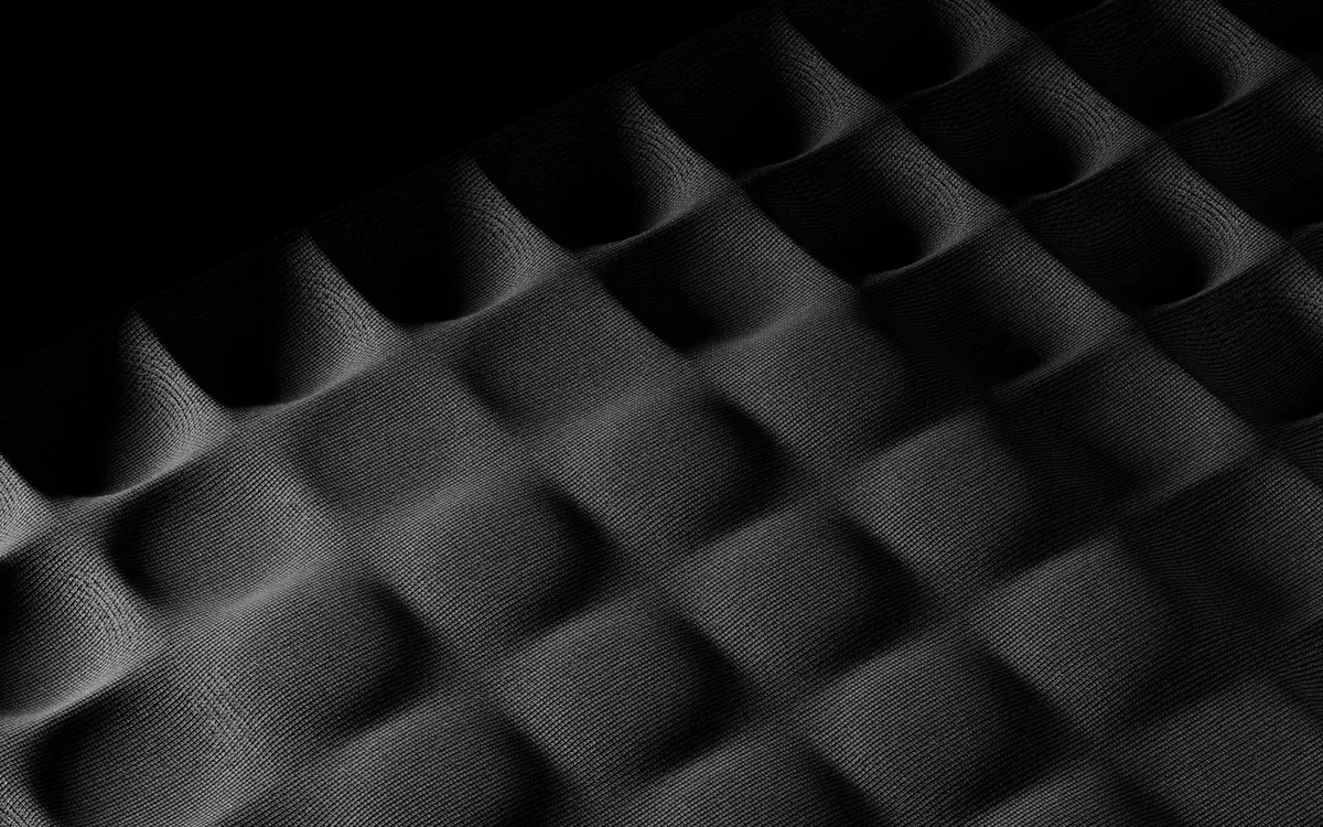 Acoustic foam grid texture